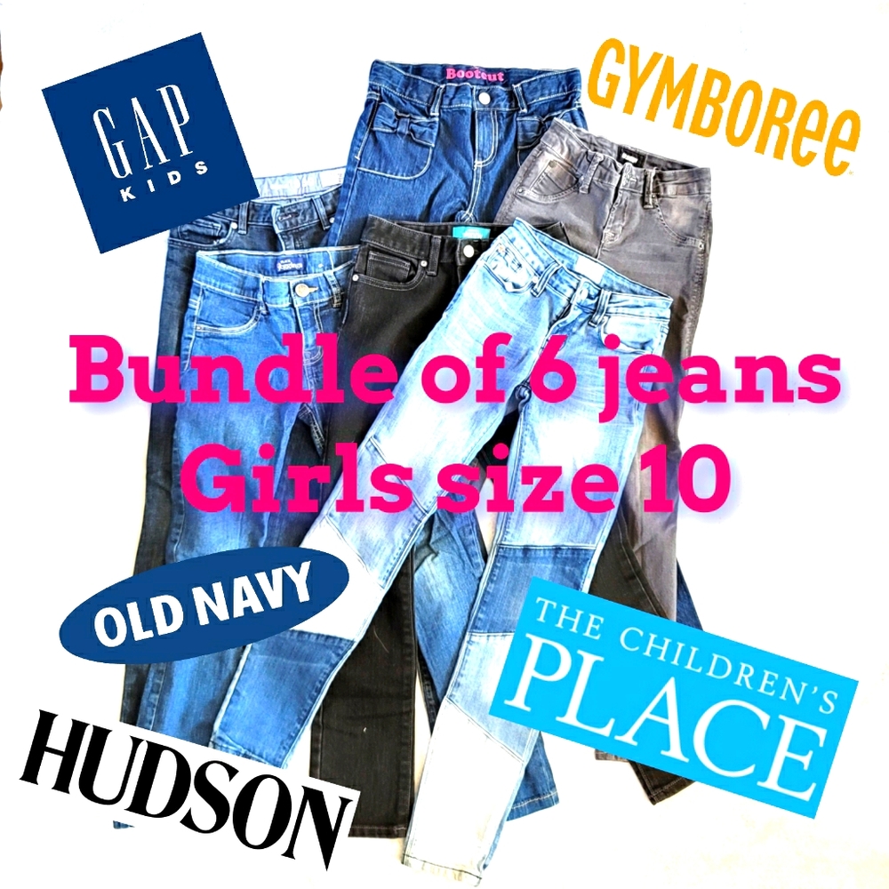 Sz 10 Bundle of Girls Jeans